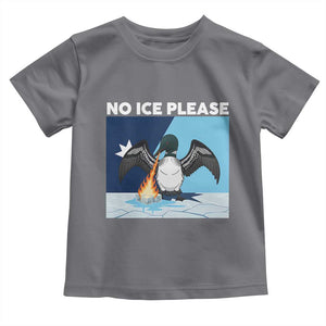Funny Fire Breathing Loon Toddler T Shirt No Ice Please TS12 Charcoal Print Your Wear