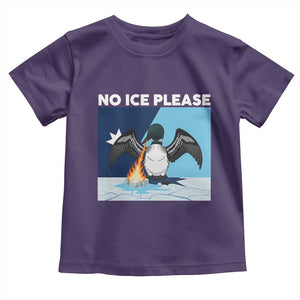 Funny Fire Breathing Loon Toddler T Shirt No Ice Please TS12 Purple Print Your Wear
