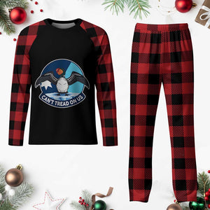 Can Not Tread On Us Plaid Pajama Set Common Loon No Ice Please TS12 Buffalo Plaid Print Your Wear