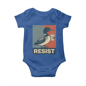 Funny Minnesota Common Loon Baby Onesie No Ice Please TS12 Royal Blue Print Your Wear