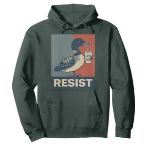 Funny Minnesota Common Loon Hoodie No Ice Please TS12 Dark Forest Green Print Your Wear