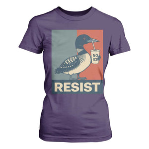Funny Minnesota Common Loon T Shirt For Women No Ice Please TS12 Purple Print Your Wear