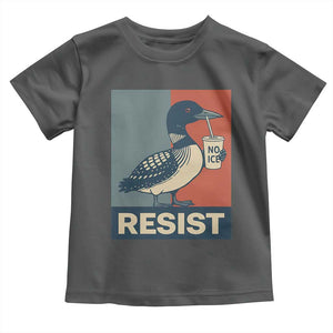 Funny Minnesota Common Loon Toddler T Shirt No Ice Please TS12 Dark Heather Print Your Wear