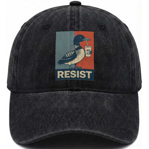 Funny Minnesota Common Loon Washed Cotton Baseball Cap No Ice Please TS12 Print Your Wear
