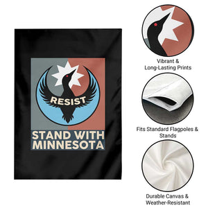 Stand With Minnesota Garden Flag Common Loon Pride Support TS12 Print Your Wear