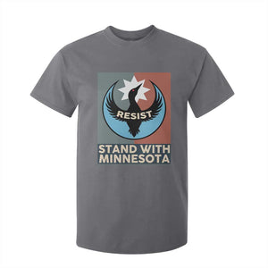 Stand With Minnesota T Shirt For Kid Common Loon Pride Support TS12 Charcoal Print Your Wear