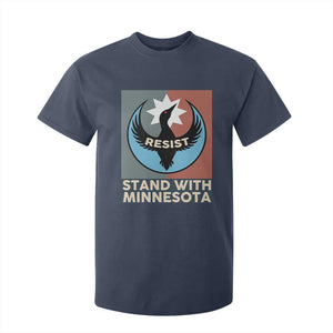 Stand With Minnesota T Shirt For Kid Common Loon Pride Support TS12 Navy Print Your Wear