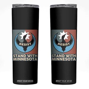 Stand With Minnesota Skinny Tumbler Common Loon Pride Support TS12 Black Print Your Wear