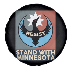 Stand With Minnesota Spare Tire Cover Common Loon Pride Support TS12 Print Your Wear