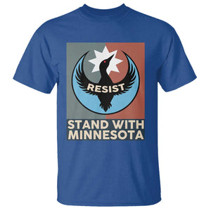 Stand With Minnesota T Shirt Common Loon Pride Support TS12 Royal Blue Print Your Wear