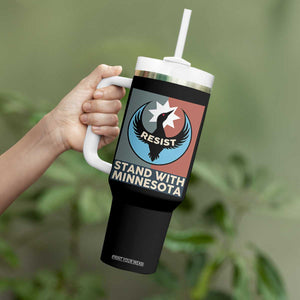 Stand With Minnesota Tumbler With Handle Common Loon Pride Support TS12 Print Your Wear