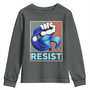 Minnesota Resist Ice Out Youth Sweatshirt MM Support Gift TS12 Dark Heather Print Your Wear