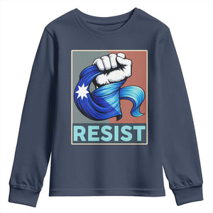 Minnesota Resist Ice Out Youth Sweatshirt MM Support Gift TS12 Navy Print Your Wear