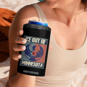 Ice Out Of Minnesota 4 in 1 Can Cooler Tumbler Social Justice Solidarity TS12 Print Your Wear