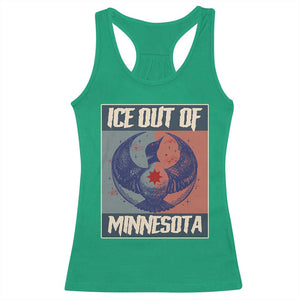 Ice Out Of Minnesota Racerback Tank Top Social Justice Solidarity TS12 Irish Green Print Your Wear