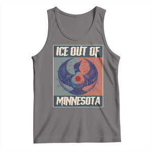 Ice Out Of Minnesota Tank Top Social Justice Solidarity TS12 Deep Heather Print Your Wear