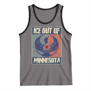 Ice Out Of Minnesota Tank Top Social Justice Solidarity TS12 Deep Heather Black Print Your Wear