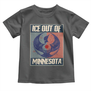 Ice Out Of Minnesota Toddler T Shirt Social Justice Solidarity TS12 Dark Heather Print Your Wear