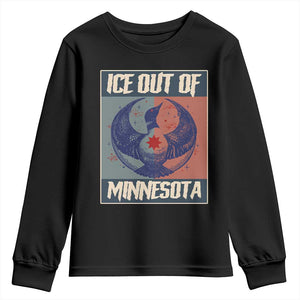 Ice Out Of Minnesota Youth Sweatshirt Social Justice Solidarity TS12 Black Print Your Wear