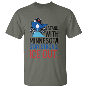 Minnesota Pride Common Loon T Shirt Stand With Minnesota Ice Out TS12 Military Green Print Your Wear
