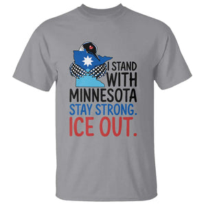Minnesota Pride Common Loon T Shirt Stand With Minnesota Ice Out TS12 Sport Gray Print Your Wear