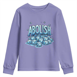Abolish Ice Youth Sweatshirt Minnesota Resistance Protest TS12 Violet Print Your Wear
