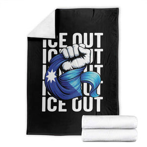 Minnesota Ice Out Throw Blanket Anti Ice Movement Protest TS12 Black Print Your Wear