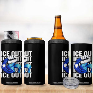Minnesota Ice Out 4 in 1 Can Cooler Tumbler Anti Ice Movement Protest TS12 Print Your Wear