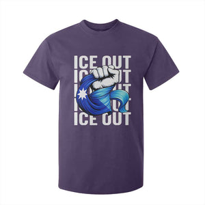 Minnesota Ice Out T Shirt For Kid Anti Ice Movement Protest TS12 Purple Print Your Wear