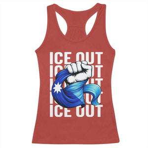 Minnesota Ice Out Racerback Tank Top Anti Ice Movement Protest TS12 Red Print Your Wear