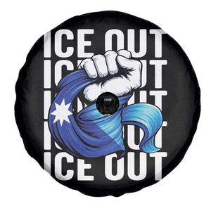 Minnesota Ice Out Spare Tire Cover Anti Ice Movement Protest TS12 Print Your Wear