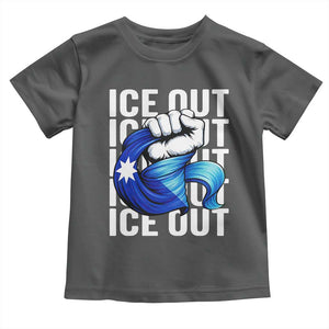 Minnesota Ice Out Toddler T Shirt Anti Ice Movement Protest TS12 Dark Heather Print Your Wear