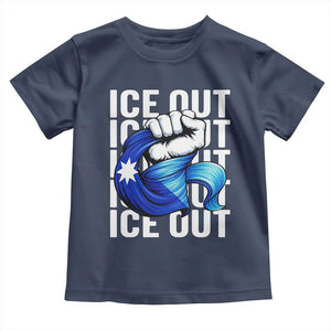 Minnesota Ice Out Toddler T Shirt Anti Ice Movement Protest TS12 Navy Print Your Wear