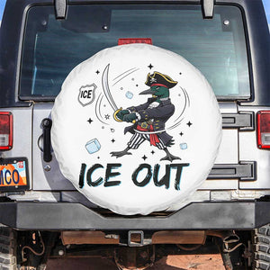 Funny Pirate Common Loon Minnesota Defends Abolish Ice Spare Tire Cover TS12 No hole White Print Your Wear