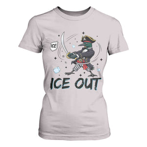 Funny Pirate Common Loon Minnesota Defends Abolish Ice T Shirt For Women TS12 Ice Gray Print Your Wear