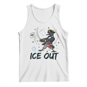 Funny Pirate Common Loon Minnesota Defends Abolish Ice Tank Top TS12 White Print Your Wear