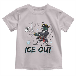Funny Pirate Common Loon Minnesota Defends Abolish Ice Toddler T Shirt TS12 Ice Gray Print Your Wear