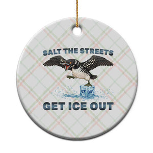 Minnesota Loon Salt The Streets Get Ice Out Ceramic Ornament TS12 1pc Christmas Plaid Print Your Wear