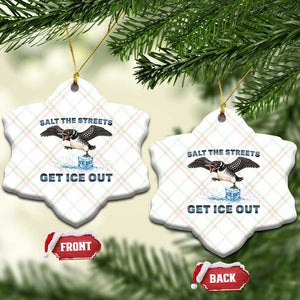 Minnesota Loon Salt The Streets Get Ice Out Ceramic Ornament TS12 Print Your Wear