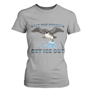 Minnesota Loon Salt The Streets Get Ice Out T Shirt For Women TS12 Sport Gray Print Your Wear