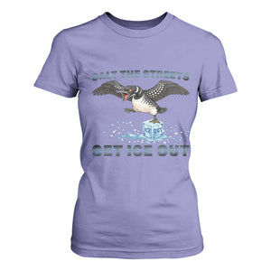 Minnesota Loon Salt The Streets Get Ice Out T Shirt For Women TS12 Violet Print Your Wear