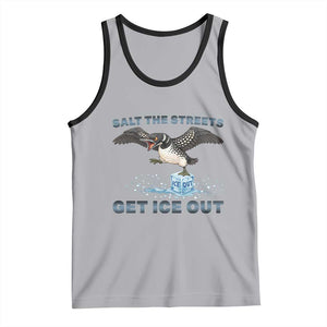 Minnesota Loon Salt The Streets Get Ice Out Tank Top TS12 Athletic Heather Black Print Your Wear