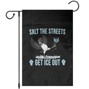 Salt The Streets Get Ice Out Garden Flag Resist Minneapolis Political TS12 Black Print Your Wear