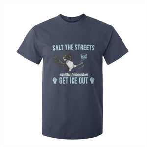 Salt The Streets Get Ice Out T Shirt For Kid Resist Minneapolis Political TS12 Navy Print Your Wear