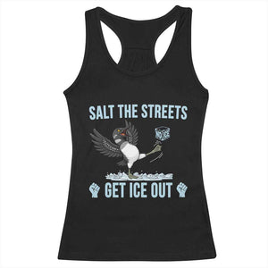 Salt The Streets Get Ice Out Racerback Tank Top Resist Minneapolis Political TS12 Black Print Your Wear