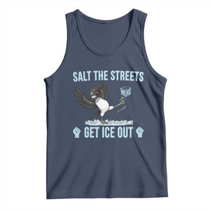 Salt The Streets Get Ice Out Tank Top Resist Minneapolis Political TS12 Navy Print Your Wear
