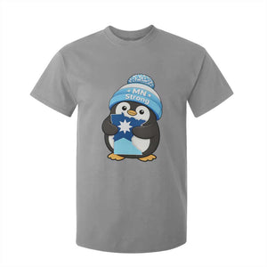 MN Strong Cute Penguin T Shirt For Kid Minnesota State Pride Gift TS12 Sport Gray Print Your Wear