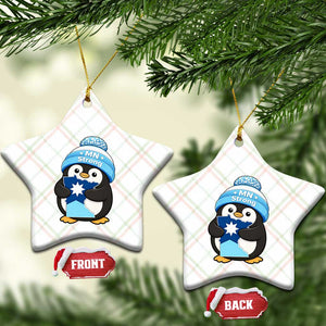 MN Strong Cute Penguin Ceramic Ornament Minnesota State Pride Gift TS12 Print Your Wear