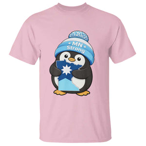 MN Strong Cute Penguin T Shirt Minnesota State Pride Gift TS12 Light Pink Print Your Wear