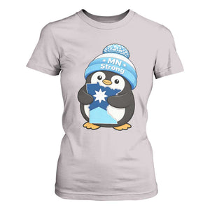 MN Strong Cute Penguin T Shirt For Women Minnesota State Pride Gift TS12 Ice Gray Print Your Wear